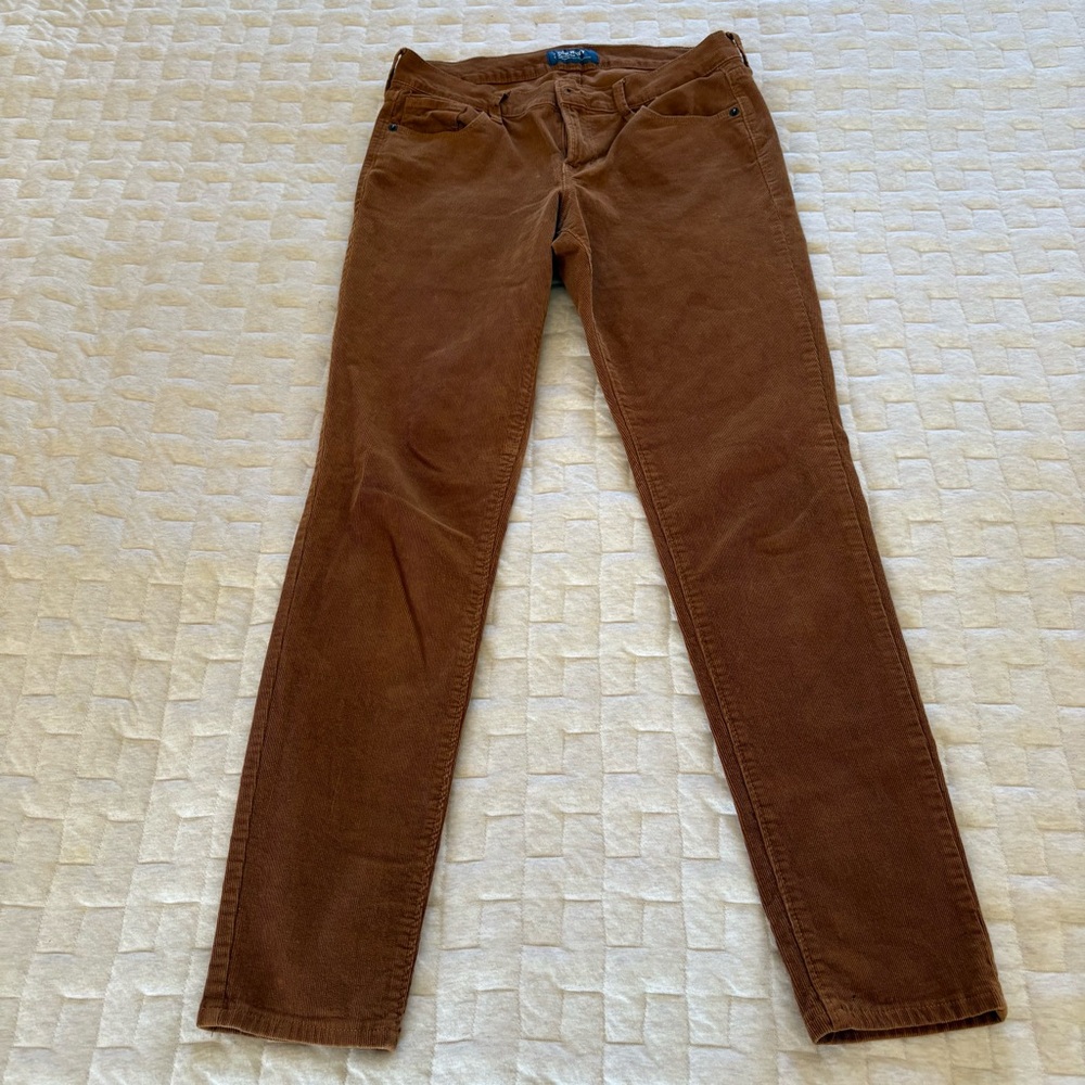 Old Navy Women's Straight Leg Brown Corduroy Pants